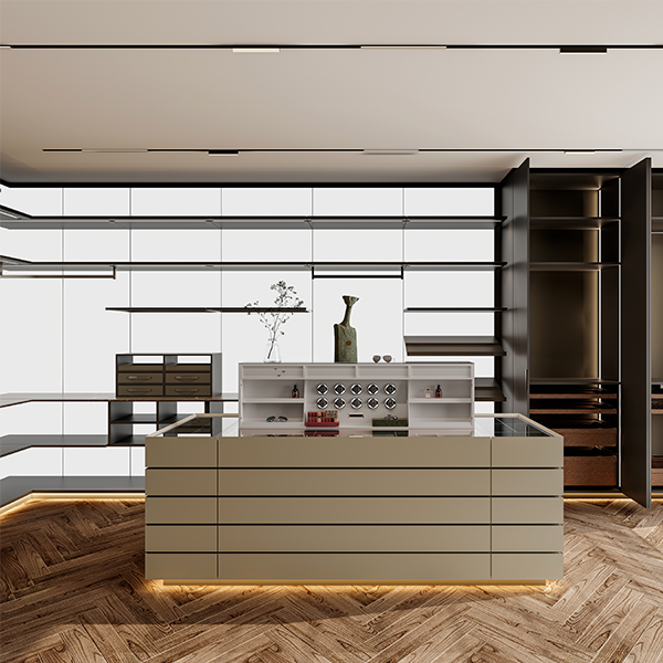 Walk-in Closet Island Lift System